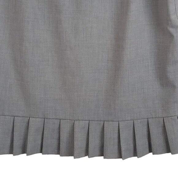 Worthington | Gray Stretch Pencil Skirt with Pleated Bottom | Size 16 - Picture 6 of 9